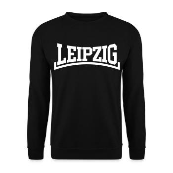 Leipzig - Unisex Pullover - Schwarz - Vorne - Alina (178cm) & Michal (187cm)