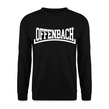 Offenbach - Unisex Pullover - Schwarz - Vorne - Alina (178cm) & Michal (187cm)