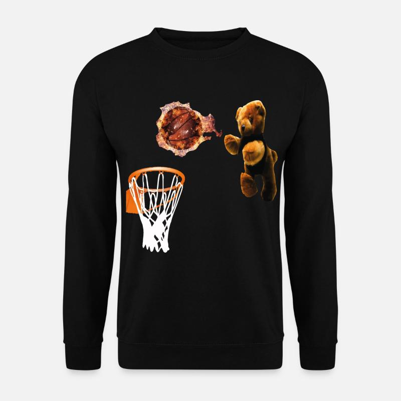 Bastket Spieler Bär - Unisex Pullover - Schwarz