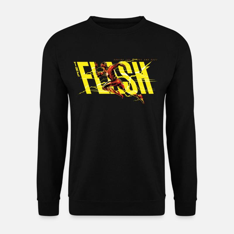 The Flash Running Yellow Logo - Unisex Sweatshirt - black