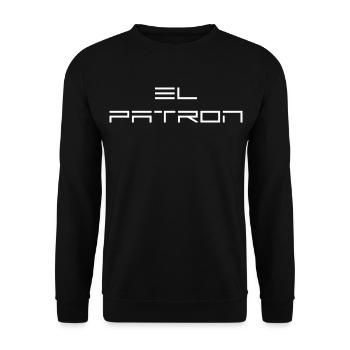 El Patron – The Top-Dog Look - Unisex Sweatshirt - black - Front - Alina (178cm) & Michal (187cm)