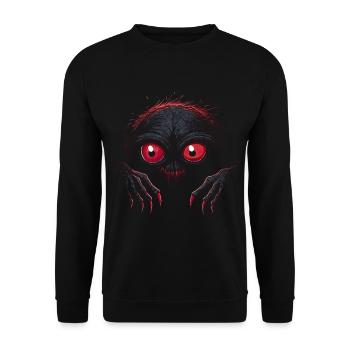 Creepy Goblin - Unisex Sweatshirt - black - Front - Alina (178cm) & Michal (187cm)