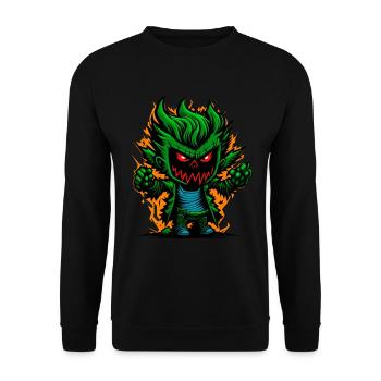 Graffiti Halloween Zombie Kid - Sweat-shirt Unisexe - noir - Devant - Alina (178cm) & Michal (187cm)