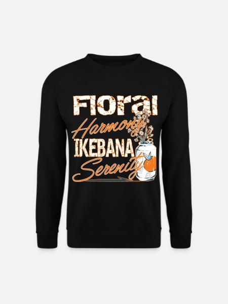 Ikebana Serenity Japanese hobby love culture - Unisex Sweatshirt - black