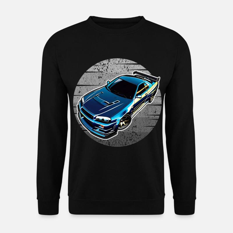 Jdm / Tuning / Turbolader / Felgen / Chiptuning - Unisex Pullover - Schwarz