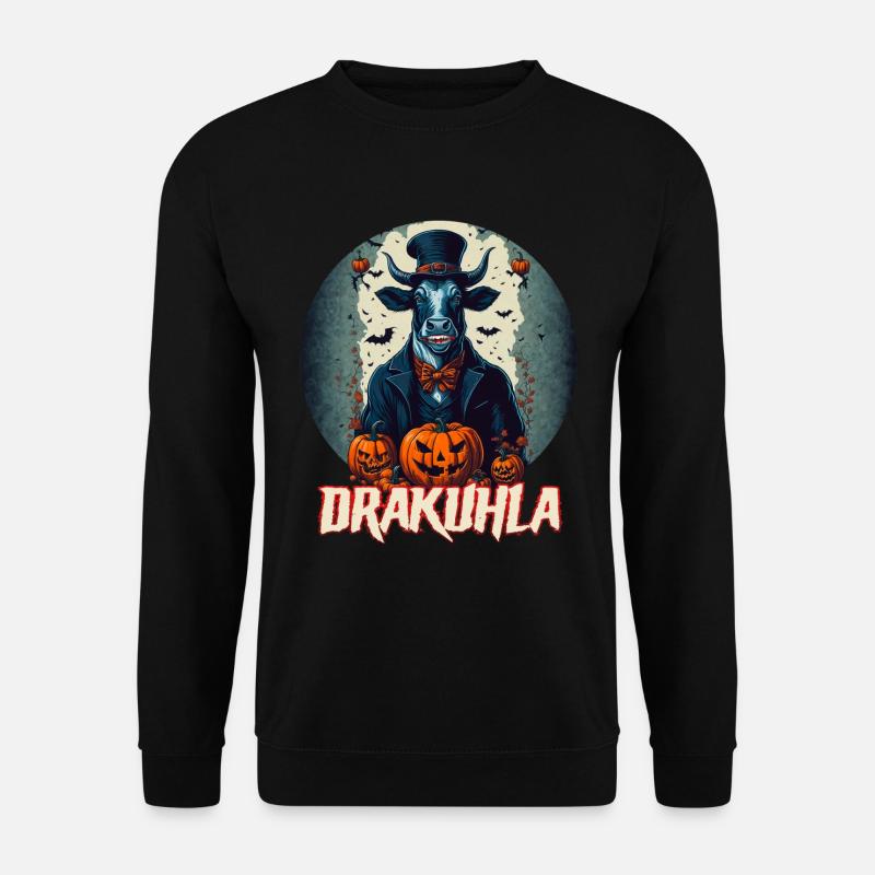 Dracula Kuh Vampir Drakuhla - Unisex Pullover - Schwarz