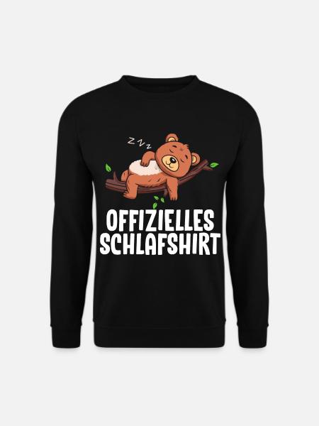 Offizielles Schlafshirt Bär - Unisex Pullover - Schwarz
