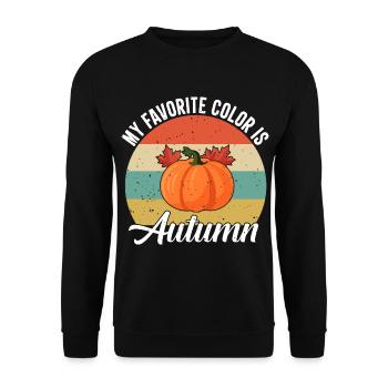 Herbst - Unisex Pullover - Schwarz - Vorne - Alina (178cm) & Michal (187cm)
