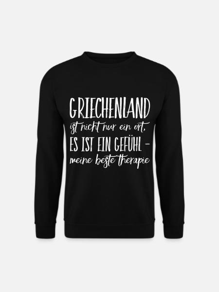 Lustiger Griechischer Spruch Griechenland Geschenk - Unisex Pullover - Schwarz