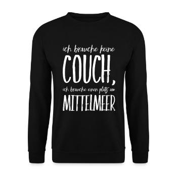 Lustiger Griechischer Spruch Griechenland Geschenk - Unisex Pullover - Schwarz - Vorne - Alina (178cm) & Michal (187cm)