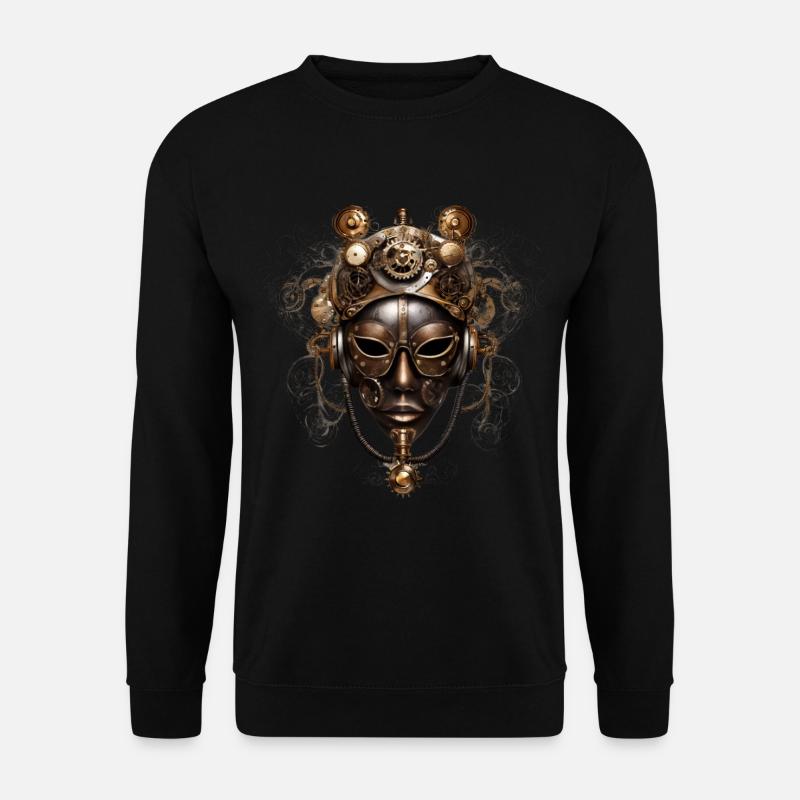 Victorian Steampunk Mask - Unisex Sweatshirt - black