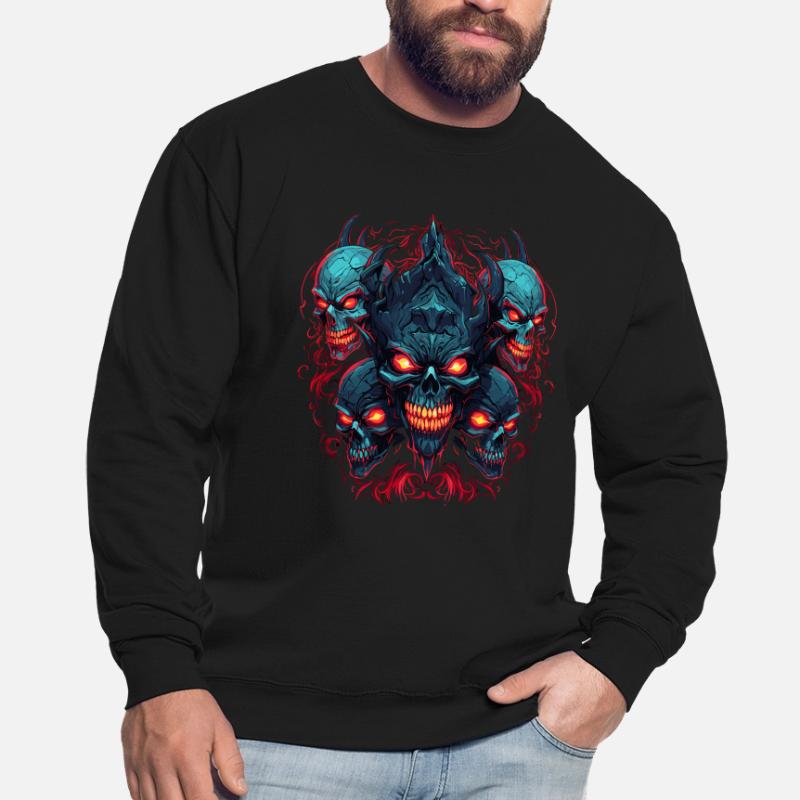 Abstract Devil Satan Skeleton Demons Unisex Sweatshirt