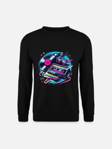 Retro Music - Unisex Sweatshirt - black