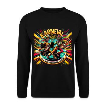 Karneval Dance - Unisex Pullover - Schwarz - Vorne - Alina (178cm) & Michal (187cm)