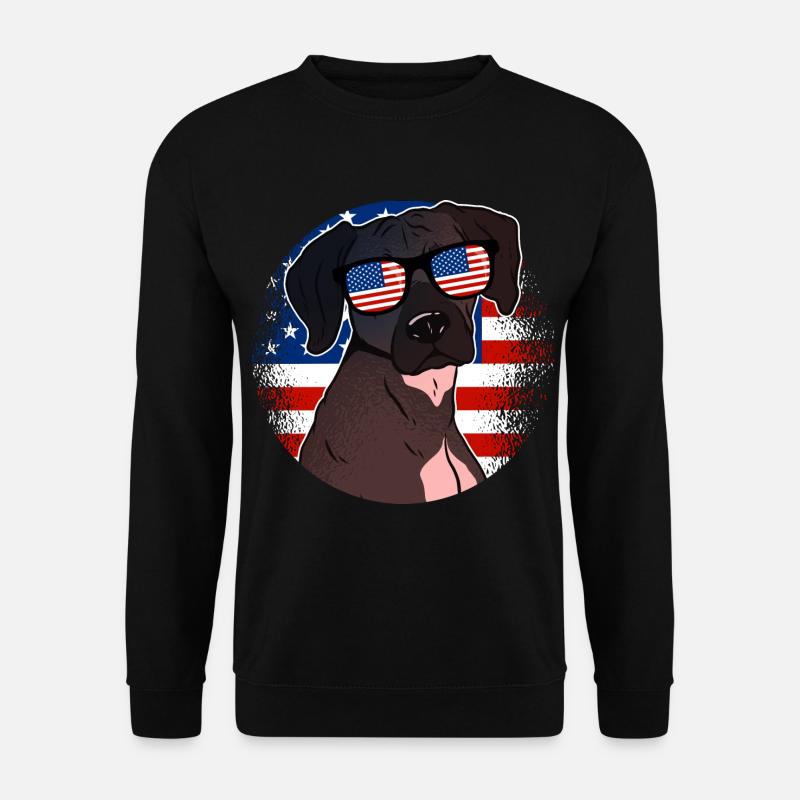 USA - Unisex Pullover - Schwarz