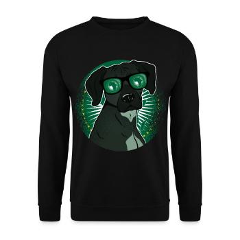 African Union - Unisex Sweatshirt - black - Front - Alina (178cm) & Michal (187cm)