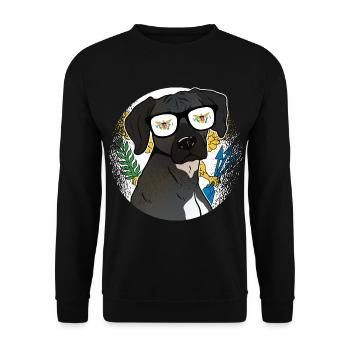 American Virgin Islands - Unisex Sweatshirt - black - Front - Alina (178cm) & Michal (187cm)