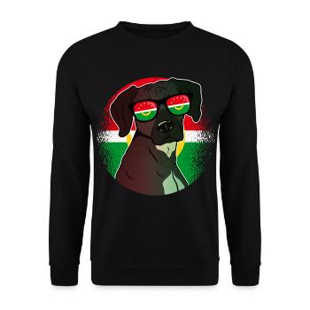 Union des Arabischen Maghreb - Unisex Pullover - Schwarz - Vorne - Alina (178cm) & Michal (187cm)