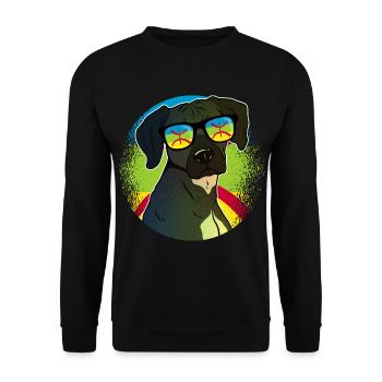 Amazigh - Unisex Sweatshirt - black - Front - Alina (178cm) & Michal (187cm)