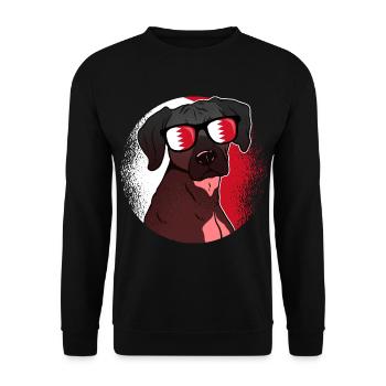 Bahrain - Unisex Sweatshirt - black - Front - Alina (178cm) & Michal (187cm)