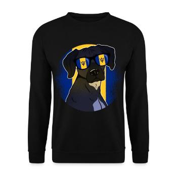 Barbados - Unisex Pullover - Schwarz - Vorne - Alina (178cm) & Michal (187cm)