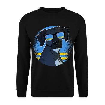 Aruba - Unisex Sweatshirt - black - Front - Alina (178cm) & Michal (187cm)