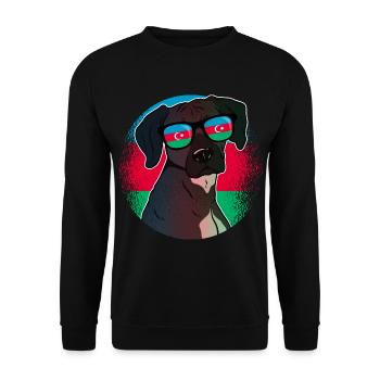 Azerbaijan - Unisex Sweatshirt - black - Front - Alina (178cm) & Michal (187cm)