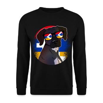 Artsakh - Sweat-shirt Unisexe - noir - Devant - Alina (178cm) & Michal (187cm)