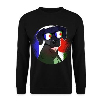 Batwa - Sweat-shirt Unisexe - noir - Devant - Alina (178cm) & Michal (187cm)
