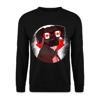 Canada - Unisex Sweatshirt - black - Front - Alina (178cm) & Michal (187cm)