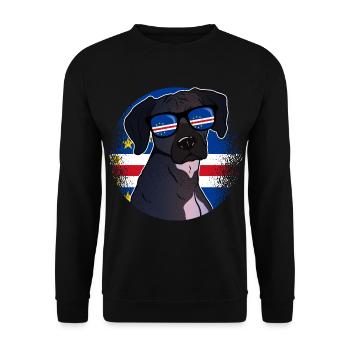 Cape Verde - Unisex Sweatshirt - black - Front - Alina (178cm) & Michal (187cm)