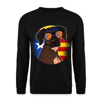Catalogne - Sweat-shirt Unisexe - noir - Devant - Alina (178cm) & Michal (187cm)