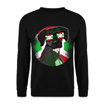 Burundi - Sweat-shirt Unisexe - noir - Devant - Alina (178cm) & Michal (187cm)