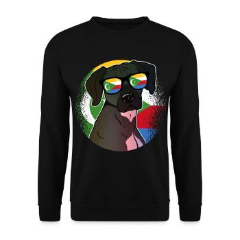 Comoros - Unisex Sweatshirt - black - Front - Alina (178cm) & Michal (187cm)