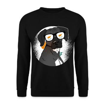 Zypern - Unisex Pullover - Schwarz - Vorne - Alina (178cm) & Michal (187cm)