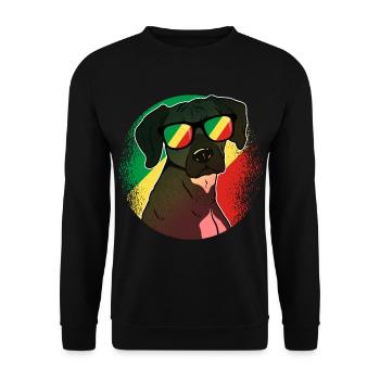 Kongo Republik - Unisex Pullover - Schwarz - Vorne - Alina (178cm) & Michal (187cm)