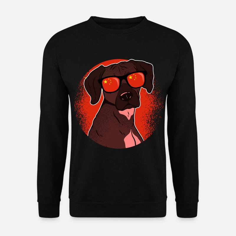 China - Unisex Pullover - Schwarz