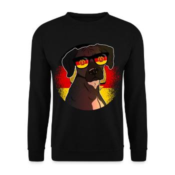 East Germany - Unisex Sweatshirt - black - Front - Alina (178cm) & Michal (187cm)