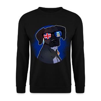 Falkland Islands - Unisex Sweatshirt - black - Front - Alina (178cm) & Michal (187cm)