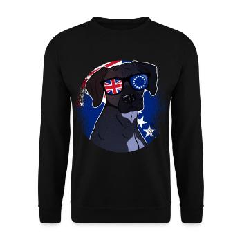 Cook Islands - Unisex Sweatshirt - black - Front - Alina (178cm) & Michal (187cm)