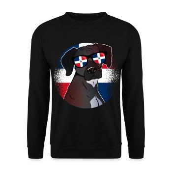 Dominikanische Republik - Unisex Pullover - Schwarz - Vorne - Alina (178cm) & Michal (187cm)