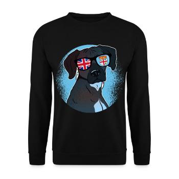 Fiji - Unisex Sweatshirt - black - Front - Alina (178cm) & Michal (187cm)