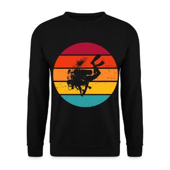 Plongeuse Femmes Plongeur Plongeur Plongeur Plongeur - Sweat-shirt Unisexe - noir - Devant - Alina (178cm) & Michal (187cm)
