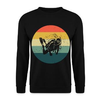 Plongée sous-marine Hommes Plongée sous-marine femme Plongée sous-marine - Sweat-shirt Unisexe - noir - Devant - Alina (178cm) & Michal (187cm)