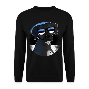 Estonia - Unisex Sweatshirt - black - Front - Alina (178cm) & Michal (187cm)