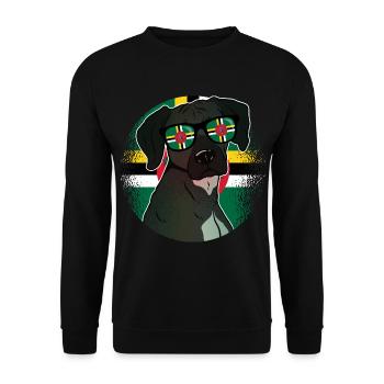 Dominica - Unisex Sweatshirt - black - Front - Alina (178cm) & Michal (187cm)