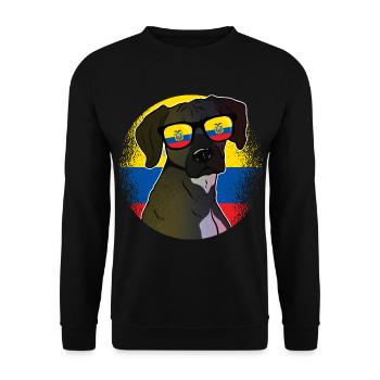 Ecuador - Unisex Pullover - Schwarz - Vorne - Alina (178cm) & Michal (187cm)
