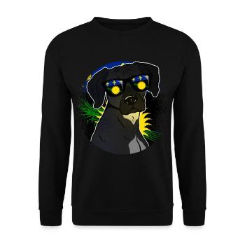 Guadeloupe - Unisex Pullover - Schwarz - Vorne - Alina (178cm) & Michal (187cm)