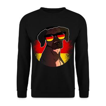 Germany - Unisex Sweatshirt - black - Front - Alina (178cm) & Michal (187cm)