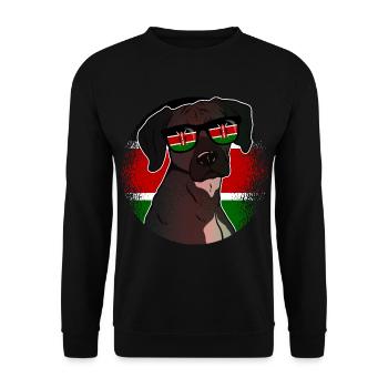 Kenya - Unisex Sweatshirt - black - Front - Alina (178cm) & Michal (187cm)